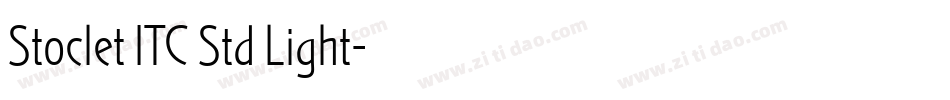 Stoclet ITC Std Light字体转换